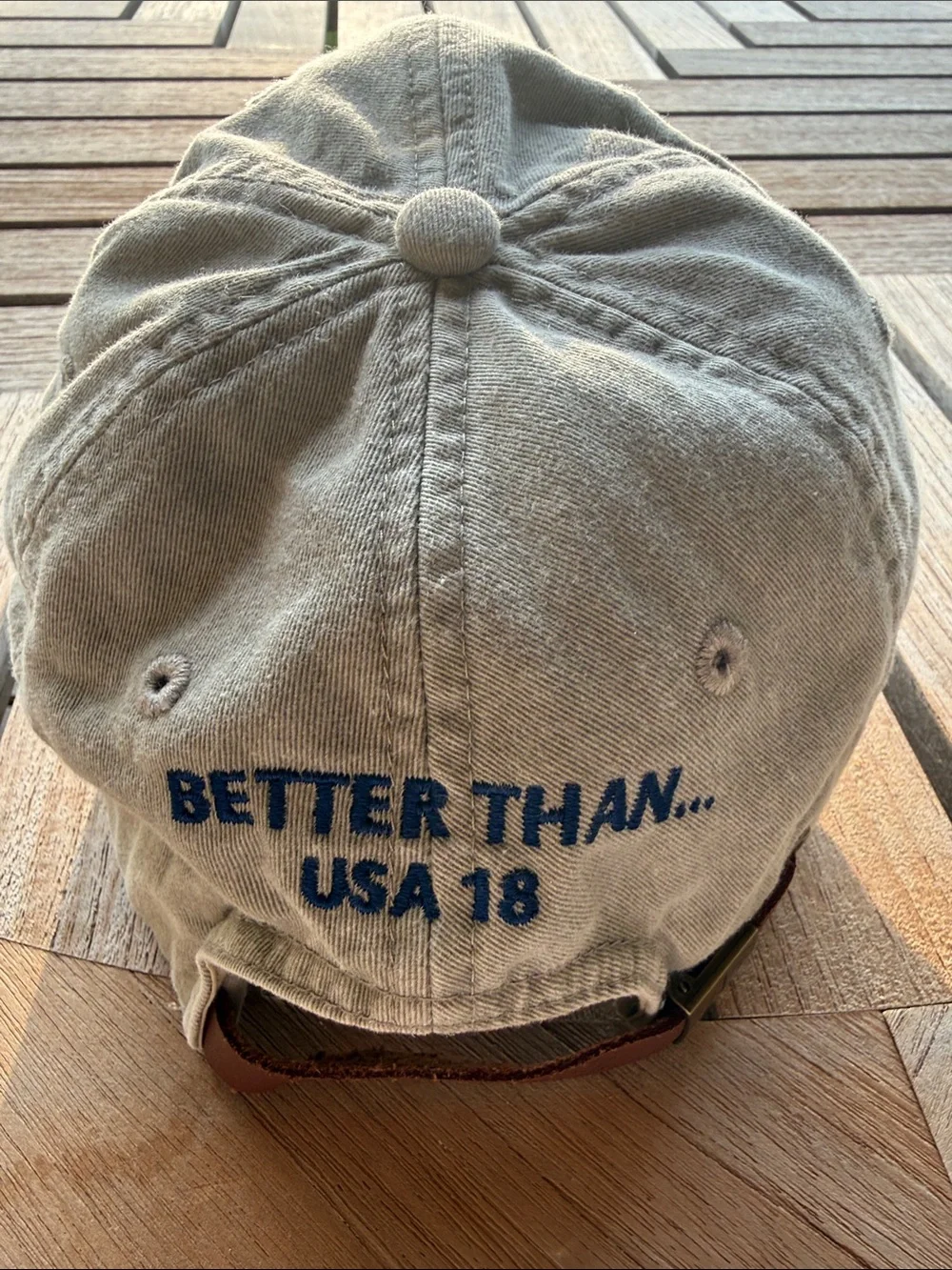 Adams Khaki Baseball Cap with Multicolor Newport-Bermuda Race Embroidery
